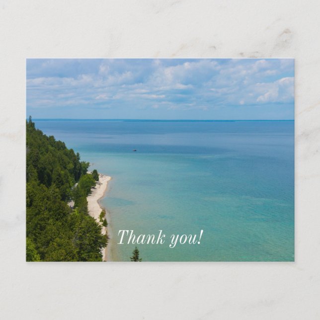 Mackinac Island Skyview Vykort (Framsida)