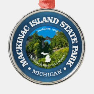 Mackinac Island SP Julgransprydnad Metall