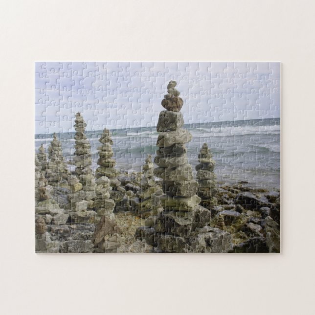 Mackinac Island Sten Cairn Collection - 11 x 14 in Pussel (Horisontell)
