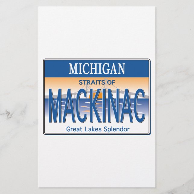Mackinac-licens Brevpapper (Framsida)