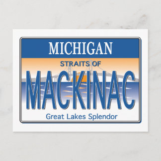 Mackinac-licens Vykort