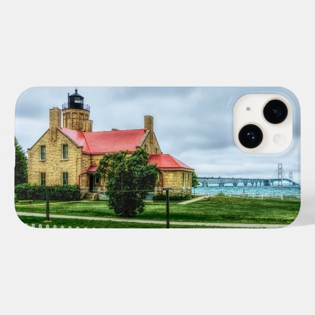 Mackinac Light och Bridge (Baksida (horisontell))