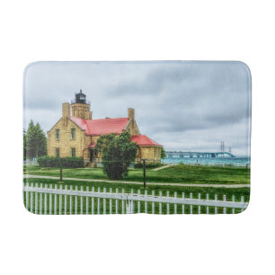 Mackinac Light och Bridge Badrumsmatta