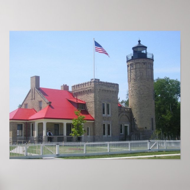 Mackinac Lighthouse Poster (Framsidan)