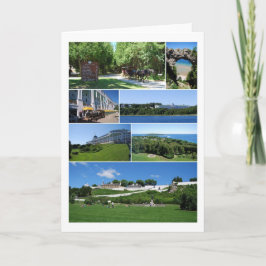 Mackinac ö, Michigan, Collagekort Kort