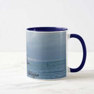 Mackinac ö, mugg för Michigan fyrkaffe