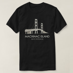 Mackinac Öbro Michigan Underbar Sjöar Huron T Shirt