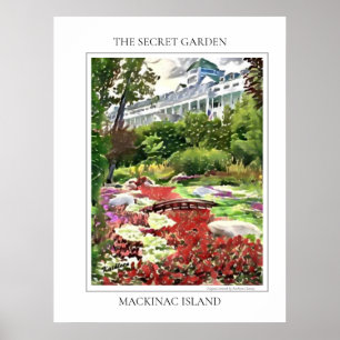 Mackinac-ön Secret Garden Poster