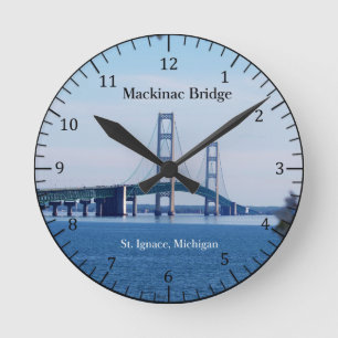 Mackinac överbryggar St. Ignace tar tid på Rund Klocka