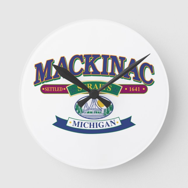 Mackinac Rund Klocka (Framsida)