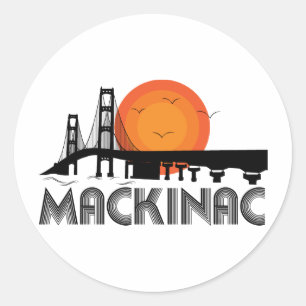 Mackinac Runt Klistermärke