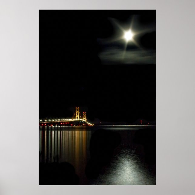 Mackinac vid Midnight Poster (Framsidan)