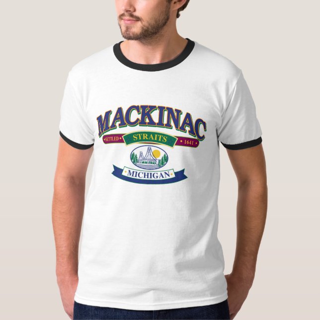 Mackinacön Straits T Shirt (Framsida)