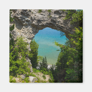 Mackinacs Arch Sten Magnet