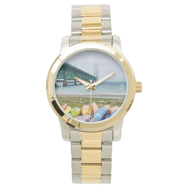 Mackinakbro och kanoter armbandsur (Framsida)