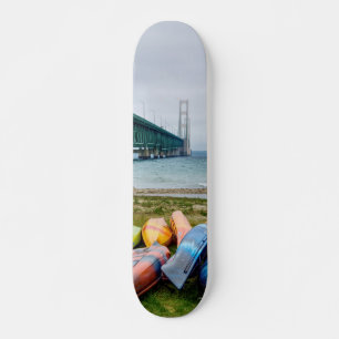 Mackinakbro och kanoter mini skateboard bräda 18,5 cm
