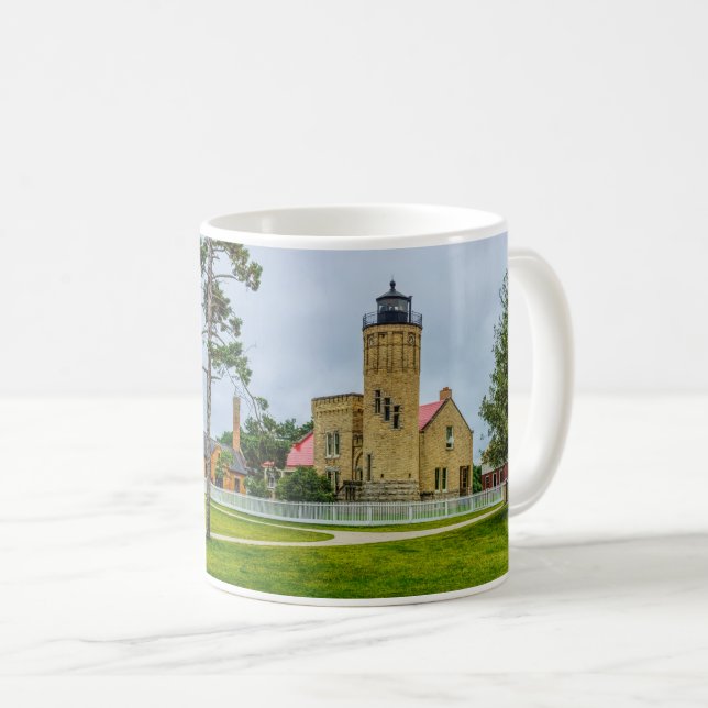 Mackinakspunktsljus Kaffemugg (Framsida höger)