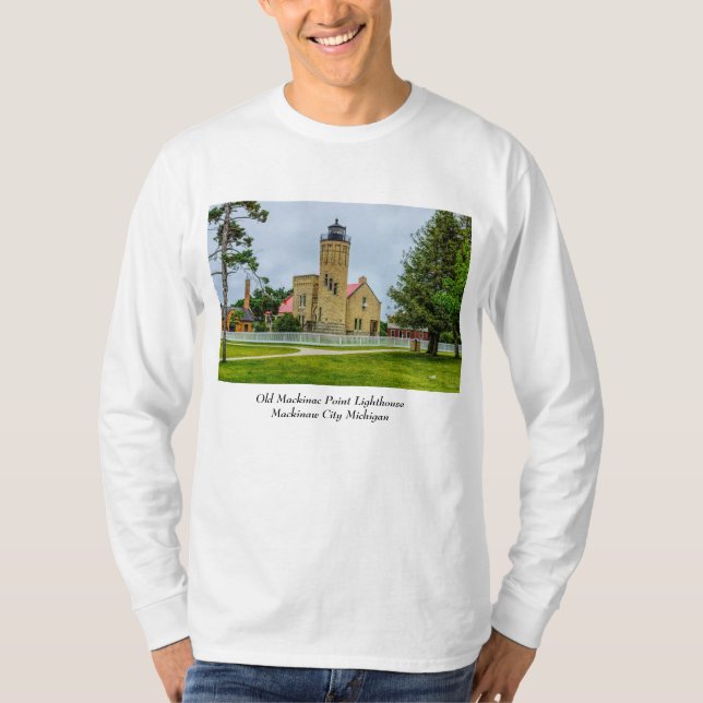 Mackinakspunktsljus T Shirt (Framsida)