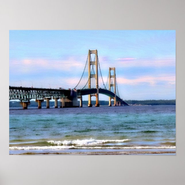 Mackinaw Bridge Poster (Framsidan)