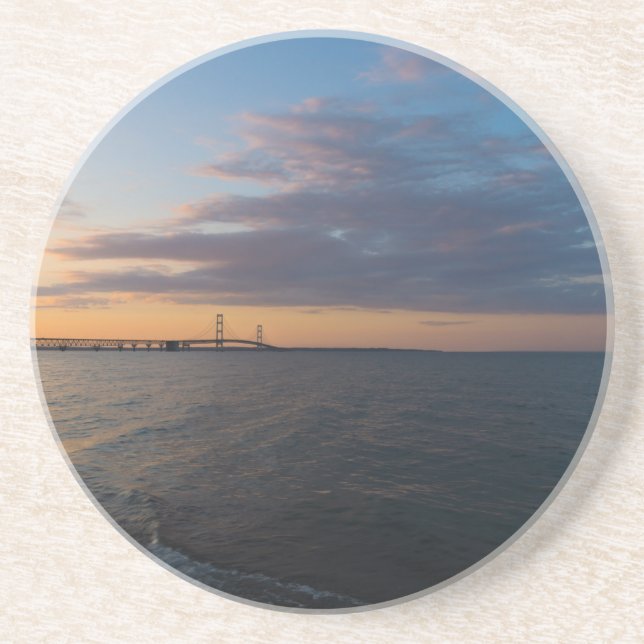 Mackinaw City Dusk Underlägg (Framsidan)