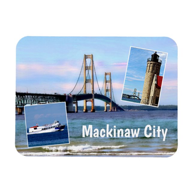Mackinaw City Magnet (Horisontell)