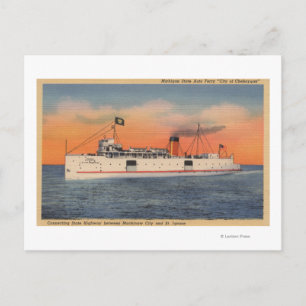 Mackinaw City, MI - City of Cheboygan Vykort