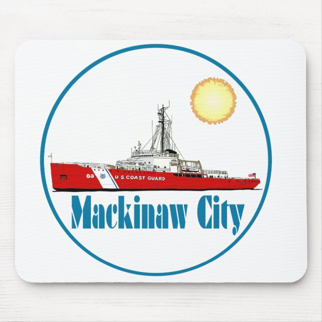 Mackinaw City Michigan Musmatta (Framsidan)