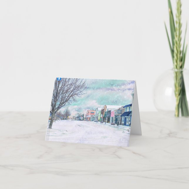 Mackinaw CIty Notecard Tack Kort (Framsida)