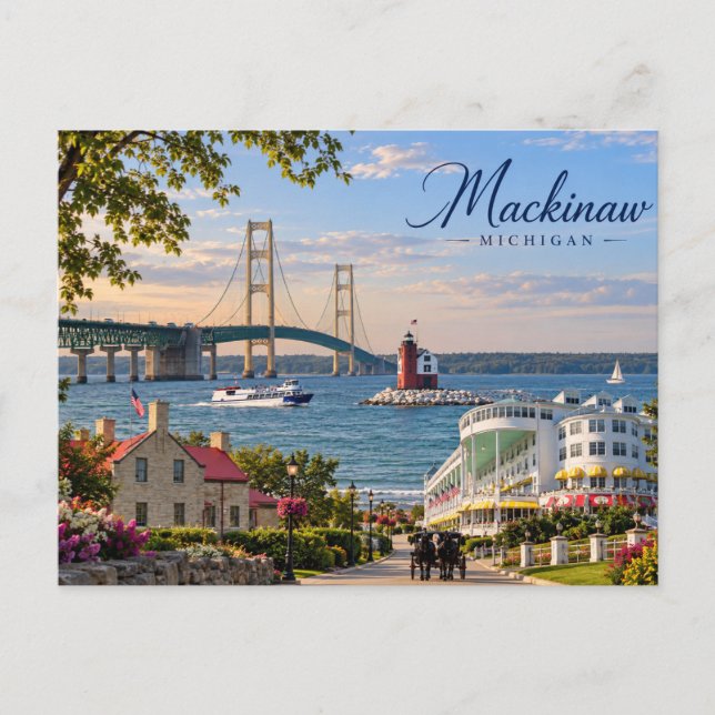 Mackinaw vykort (Framsida)
