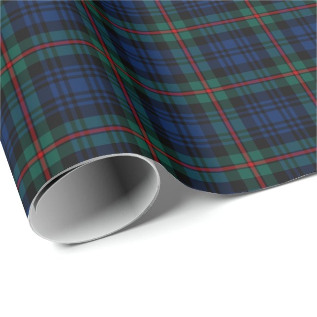 MacKinlay Klan Tartan Presentpapper (Rullad Hörn)