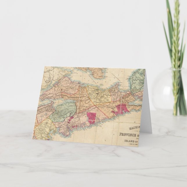 Mackinlay's karta i provinsen Nova Scotia 3 Kort (Framsida)