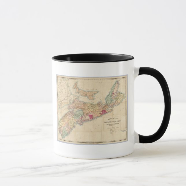 Mackinlay's karta i provinsen Nova Scotia 3 Mugg (Höger)
