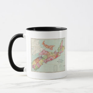 Mackinlay's karta i provinsen Nova Scotia Mugg
