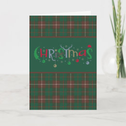 MacKinnon Klan Tartan Tartan Helgdag Card Helgkort