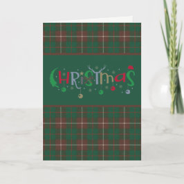 MacKinnon Klan Tartan Tartan Helgdag Card Helgkort