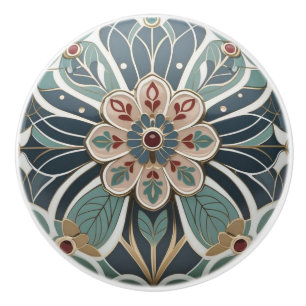 Mackintosh Art Deco Abstrakt Blommig Väggdekor Knopp
