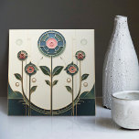 Mackintosh Art Deco Abstrakt Blommigt Dekor Cer fö Kakelplatta<br><div class="desc">Den keramiska plattan har fet geometrisk form och intrikade blommönster som påminner om den ikoniska stil i Mackintosh. Han var en framstående skotsk arkitekt, designer och artist av rörelsen Art nouveau. Rent linjer, geometriska former och en stark symmetri kännetecknar hans arbete. Dessa inslag är vackert representerade i vår samling av...</div>