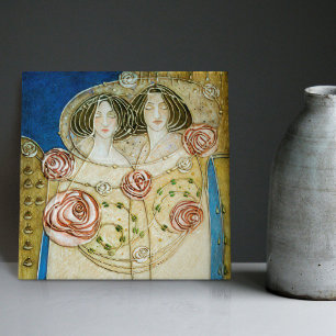Mackintosh Art Deco Women and Ro Wall Decor Kakelplatta