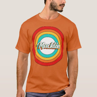 Macklin Namn Shirt Vintage Macklin Circle T