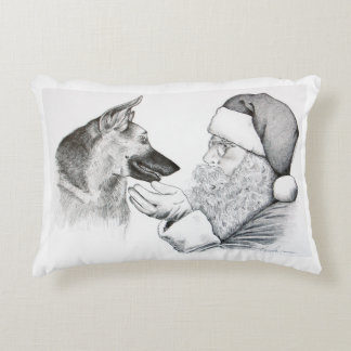 Macksie and-Santa-LARGE Prydnadskudde