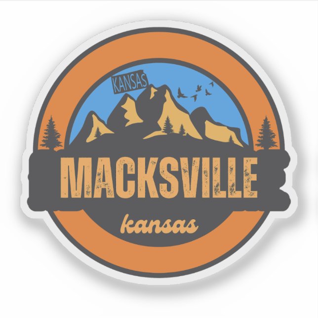 Macksville, Kansas Klistermärken (Framsida)