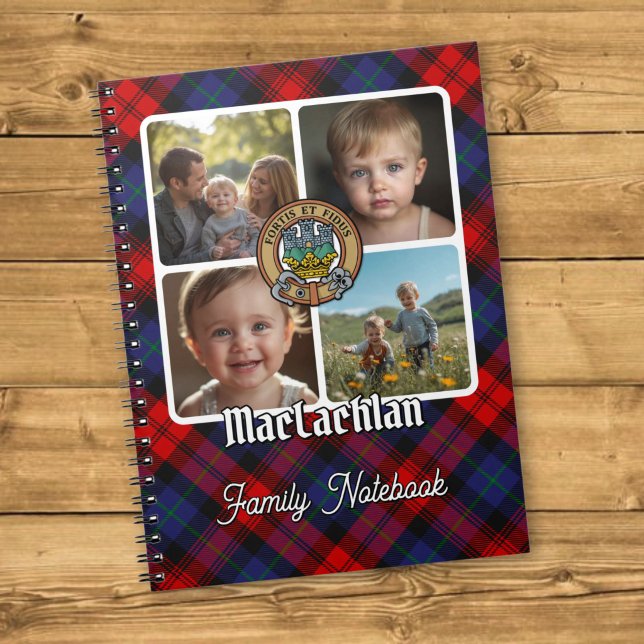 MacLachlan familjefotokollage Anteckningsbok (Skapare uppladdad)