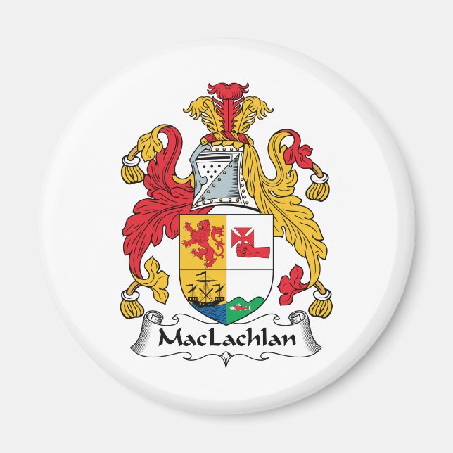 MacLachlan Family Crest Magnet (Framsidan)