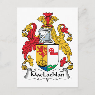 MacLachlan Family Crest Vykort