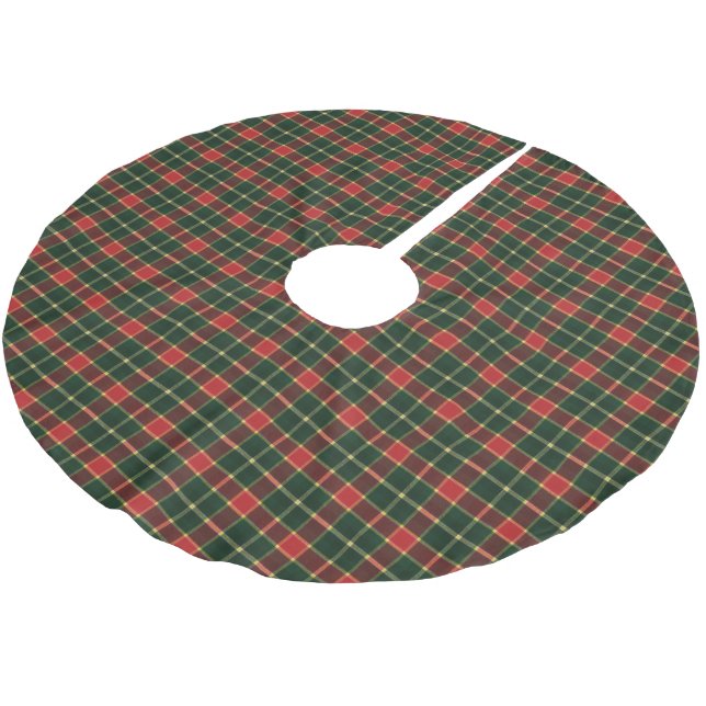 MacLachlan Old Modern Scottish Tartan Julgransmatta Borstad Polyester (Vinklad)