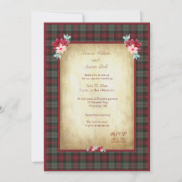 MacLachlan Tartan Play Garden Wedding Inbjudningar