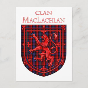 Maclachlan Tartan Scottish Play Lejon Rampant Vykort