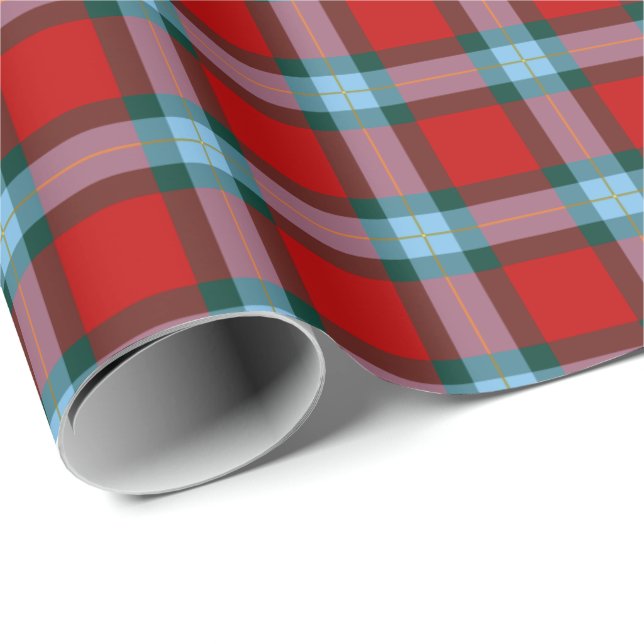 MacLaine of Lochbuie Klan Tartan Presentpapper (Rullad Hörn)