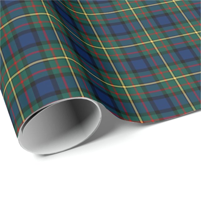 MacLaren Klan Tartan Presentpapper (Rullad Hörn)