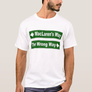 MacLaren's Way Street Sign Klan Shirt Tröja